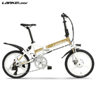 LANKELEISI 20 Inch Electric Folding Bike 13AH L G Battery Rear Derailleur