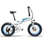 20 Inch Electric Fat Bike , Electric Powered Bicycles Adjustable Handlebar