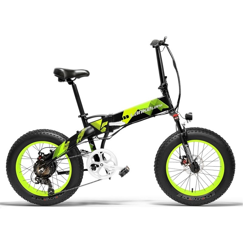 20 Inch Electric Fat Bike , Electric Powered Bicycles Adjustable Handlebar