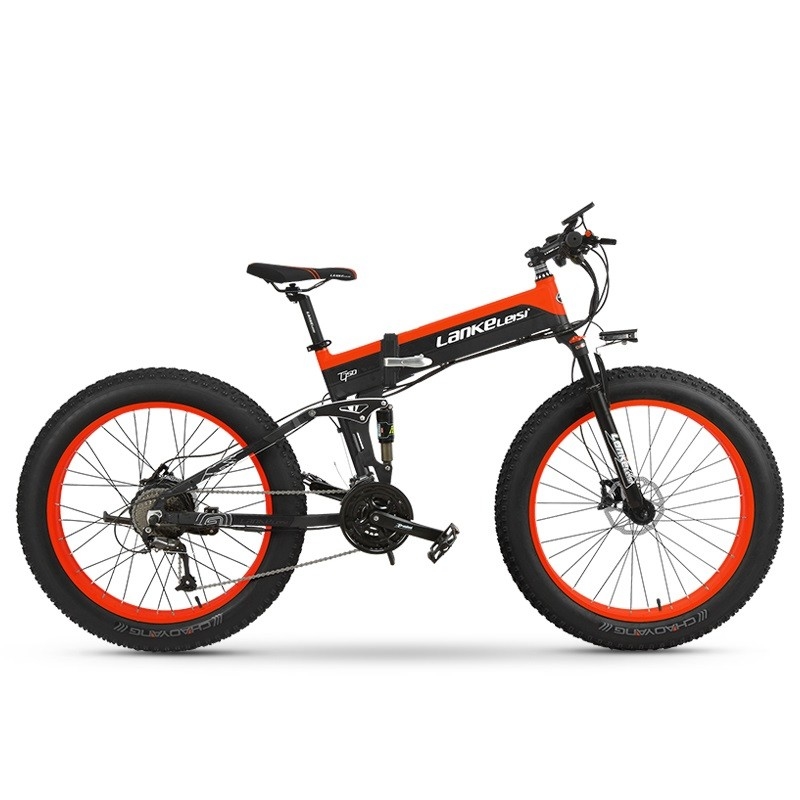 27 Speed Electric Mountain Bike , 26 Inch High Power Electric Bicycle Fat Tire